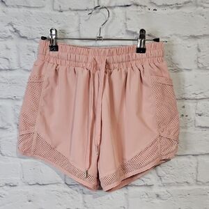 Light Pink Women's Mesh Athletic Shorts